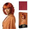 imageSensationnel Empire bob humanhair wig  wavy cut 12 inch face framing mesh cap for comfort with bangs 1 JETBLACKRICHBURGUNDY