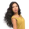 imageSensationnel Empire Curly human hair  body wave tangle free weaving for quick weave and sew in styles for faux highlights 10 inch 1 JETBLACKBG BURGANDY