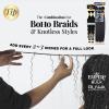 imageSensationnel Empire bulk braiding  wet and wavy deep 18 inch human hair braids for knotless boho box or curly loose wave styles  1 pack 18 inch 1 JETBLACK4 MEDBROWN
