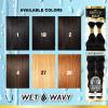 imageSensationnel Empire bulk braiding  wet and wavy deep 18 inch human hair braids for knotless boho box or curly loose wave styles  1 pack 18 inch 1 JETBLACK4 MEDBROWN