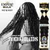 imageSensationnel Empire bulk braiding  wet and wavy deep 18 inch human hair braids for knotless boho box or curly loose wave styles  1 pack 18 inch 1 JETBLACK4 MEDBROWN