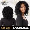 imageSensationnel Empire bundles multi  bohemian with 4x4 closure 10a tangle shed free human hair for weaving and sew in styles 8 10 12 inch NATURALNATURALBLACK