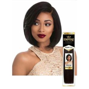 imageSensationnel Empire perm yaki weave  16 inch human hair for weaving and sew in styles 1 JETBLACK1B OFFBLACK