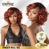 imageSensationnel Empire Curly human hair  finger roll 10s 3pcs tangle free weaving for quick weave and sew in styles for faux highlights 1 JETBLACKT1BBG