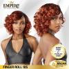imageSensationnel Empire Curly human hair  finger roll 10s 3pcs tangle free weaving for quick weave and sew in styles for faux highlights 1 JETBLACKT1BBG