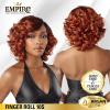 imageSensationnel Empire Curly human hair  finger roll 10s 3pcs tangle free weaving for quick weave and sew in styles for faux highlights 1 JETBLACKT1BBG
