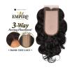 imageSensationnel Empire humanhair lace closure  body wave 12 inch 3 way lacepart hand tied weaving closure 1 JETBLACK1 JETBLACK