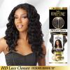 imageSensationnel Empire humanhair lace closure  ocean wave 12 inch 3 way lacepart hand tied weaving closure 1 JETBLACK1 JETBLACK