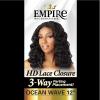 imageSensationnel Empire humanhair lace closure  ocean wave 12 inch 3 way lacepart hand tied weaving closure 1 JETBLACK1 JETBLACK