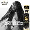 imageSensationnel Empire bulk braiding  water wave 22 inch human hair braids for knotless boho box or curly loose wave styles 1 JETBLACK1 JETBLACK