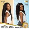 imageSensationnel Empire multi weave hair  wet and wavy breeze wave human hair 3 bundle layered lengths 10 12 14 inch 1 JETBLACK1B OFFBLACK