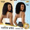 imageSensationnel Empire multi weave hair  wet and wavy tropical curl human hair 3 bundle layered lengths 10 12 14 inch 1 JETBLACK2 DARKBROWN