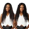 imageSensationnel Empire multi weave hair  wet and wavy breeze wave human hair 3 bundle layered lengths 10 12 14 inch 1 JETBLACK1B OFFBLACK