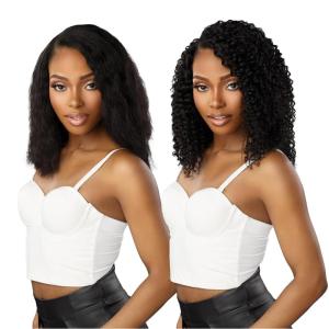 imageSensationnel Empire multi weave hair  wet and wavy tropical curl human hair 3 bundle layered lengths 10 12 14 inch 1 JETBLACK1B OFFBLACK
