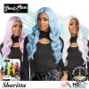 imageSensationnel Shear muse lace wig  sharitta deep laceparting hand tied ready to wear synthetic prestyled units BABYBLUENEONLEMON