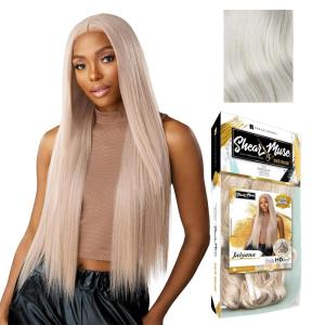 imageSensationnel Shear muse goldkrush lacewig  jaiyana deep laceparting hand tied ready to wear synthetic prestyled units BEIGEASHBLONDEICYBLONDE