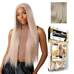 imageSensationnel Shear muse goldkrush lacewig  jaiyana deep laceparting hand tied ready to wear synthetic prestyled units BEIGEASHBLONDELIGHTASHBLONDE
