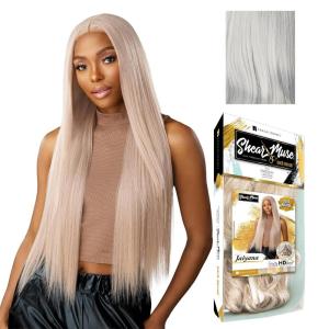 imageSensationnel Shear muse goldkrush lacewig  jaiyana deep laceparting hand tied ready to wear synthetic prestyled units BEIGEASHBLONDESILVERBLONDE