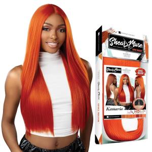 imageSensationnel Shear muse lace wig  kamaria deep laceparting hand tied ready to wear synthetic prestyled units CHOCOLATECOPPERROSEGOLDCOPPER