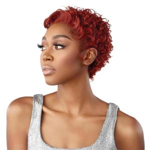 imageSensationnel Shear muse lace wig  olene deep laceparting hand tied ready to wear synthetic prestyled units 1 JETBLACKDARKRED