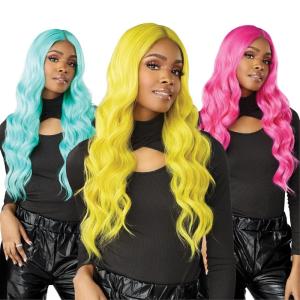 imageSensationnel Shear muse lace wig  sharitta deep laceparting hand tied ready to wear synthetic prestyled units BABYBLUENEONLEMON