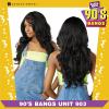 imageSensationnel Butta lace 90sbangs wigs  unit 903 glueless wide deep part synthetic preplucked hairline 1B OFFBLACK1 JETBLACK