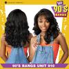 imageSensationnel Butta lace 90sbangs wigs  unit 910 glueless wide deep part synthetic preplucked hairline 1B OFFBLACK1 JETBLACK