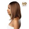 imageSensationnel Butta lace HHM wigs  bob 12 inch human hair blend extra wide 5 inch parting preplucked hairline glueless lacefront 1B OFFBLACKT627613