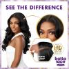 imageSensationnel Butta lace HHM wigs  volume curl 22 inch human hair blend extra wide 5 inch parting preplucked hairline glueless lacefront BALAYAGEMOCHA1B OFFBLACK