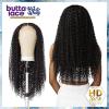 imageSensationnel Butta lace HHM wigs  wet and wavy water wave 26 inch human hair blend extra wide 5 inch parting preplucked hairline glueless lacefront 1B OFFBLACK1 JETBLACK