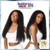 imageSensationnel Butta lace HHM wigs  wet and wavy water wave 26 inch human hair blend extra wide 5 inch parting preplucked hairline glueless lacefront 1B OFFBLACK1 JETBLACK