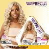 imageSensationnel Butta lace precut wigs  unit 9 glueless extra wide 5 inch deep parting synthetic pre tweezed smaller knot hairline 1B OFFBLACK1 JETBLACK