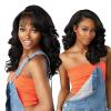 imageSensationnel Butta lace 90sbangs wigs  unit 910 glueless wide deep part synthetic preplucked hairline 1B OFFBLACK1 JETBLACK