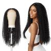 imageSensationnel Butta lace HHM wigs  wet and wavy water wave 26 inch human hair blend extra wide 5 inch parting preplucked hairline glueless lacefront 1B OFFBLACK1 JETBLACK