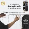 imageSensationnel Empire bulk braiding  wet and wavy french 18 inch human hair braids for knotless boho box or curly loose wave styles  2 pack 18 inch 2 DARKBROWN