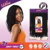 imageSensationnel Lulutress crochet braiding hair  3x juicy twist 12 inch pre made diy all kanekalon synthetic locs twists  2 pack 12 inch SM1B350