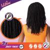 imageSensationnel Lulutress crochet braiding hair  3x juicy twist 12 inch pre made diy all kanekalon synthetic locs twists  2 pack 12 inch SM1B350