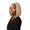 imageSensationnel Chicbob lace frontwig  Bob unit 2 face framing glueless wig wide 5 inch deep part synthetic preplucked hairline 1 JETBLACK2 DARKBROWN