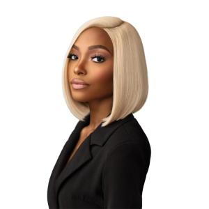 imageSensationnel Chicbob lace frontwig  Bob unit 2 face framing glueless wig wide 5 inch deep part synthetic preplucked hairline 1 JETBLACK1B OFFBLACK