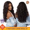 imageSensationnel Curls kinksandco kinkyedges wig  kinky loose spiral 24 inch y part lace natural kinkytexture edged hairline for natural 3c to 4c hair textures 1 JETBLACK1B OFFBLACK