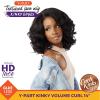 imageSensationnel Curls kinksandco kinkyedges wig  kinky volume curl 14 inch y part lace natural kinkytexture edged hairline for natural 3c to 4c hair textures 1 JETBLACKHL3451