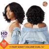 imageSensationnel Curls kinksandco kinkyedges wig  kinky volume curl 14 inch y part lace natural kinkytexture edged hairline for natural 3c to 4c hair textures 1 JETBLACKHL3451