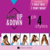 imageSensationnel Instant updown halfwig pony  IUD 22 4 style in 1 half wig and pony drawstring 1 JETBLACKTH2COPPER