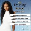 imageSensationnel Empire bulk braiding  wet and wavy french 18 inch human hair braids for knotless boho box or curly loose wave styles 18 inch 1 JETBLACKBG BURGUNDY