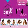 imageSensationnel Instant updown halfwig pony  IUD 17 4 style in 1 half wig and pony drawstring 1B OFFBLACKT2COPPER