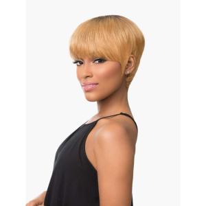 imageSensationnel Empire human hair wig  robyn celebrity inspired collections prestyled salon cut hair 1 JETBLACK2 DARKBROWN