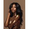 imageSensationnel Empire gold yaki weave  human hair for weaving and sew in styles 8 inch 1 JETBLACKBG BURGANDY