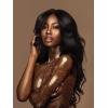 imageSensationnel Empire gold yaki weave  human hair for weaving and sew in styles 8 inch 1 JETBLACKT1B30