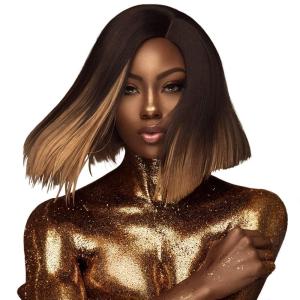 imageSensationnel Empire gold yaki weave  human hair for weaving and sew in styles 8 inch 1 JETBLACK4 MEDBROWN
