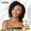 imageSensationnel Empire Curly human hair  island curl 10s 3pcs tangle free weaving for quick weave and sew in styles for faux highlights 1B OFFBLACKT1BBG